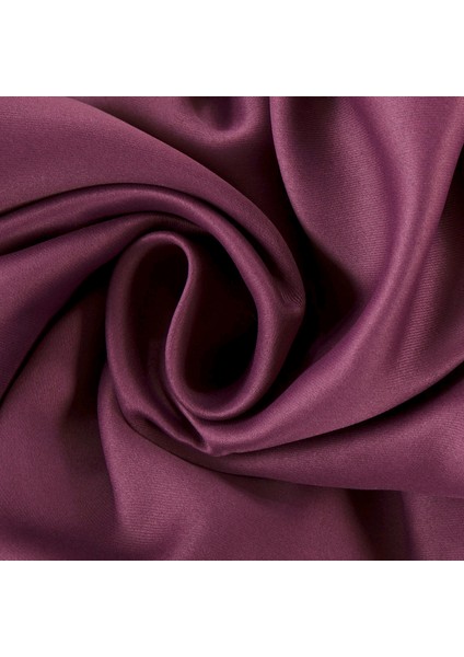 Taç Mürdüm Karartma Blackout Fon Perde, 1/2,5 Normal Pile, Tek Kanat, 50 x 250 cm