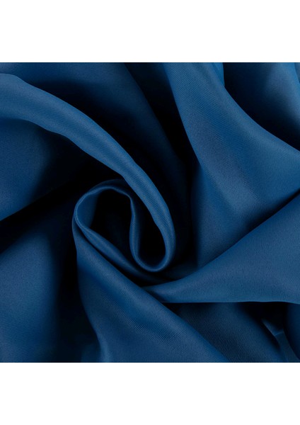 Taç Parlament Mavi Karartma Blackout Fon Perde, 1/2 Seyrek Pile, Tek Kanat, 50 x 240 cm
