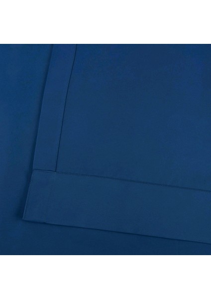 Taç Parlament Mavi Karartma Blackout Fon Perde, 1/2 Seyrek Pile, Tek Kanat, 50 x 240 cm