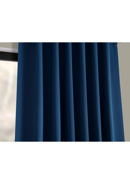 Taç Parlament Mavi Karartma Blackout Fon Perde, 1/2,5 Normal Pile, Tek Kanat, 90 x 240 cm modelleri