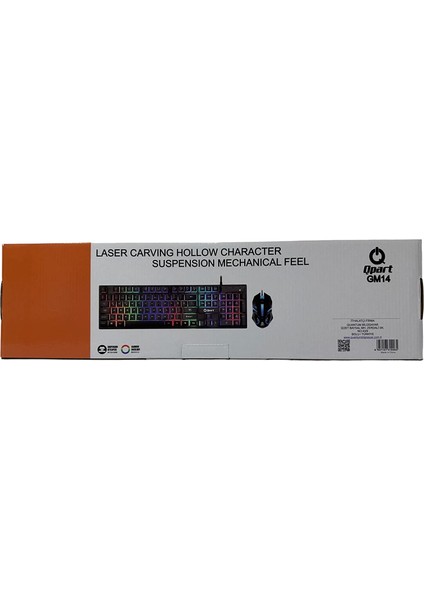 Qpart GM14 Oyuncu Klavye & Mouse Set