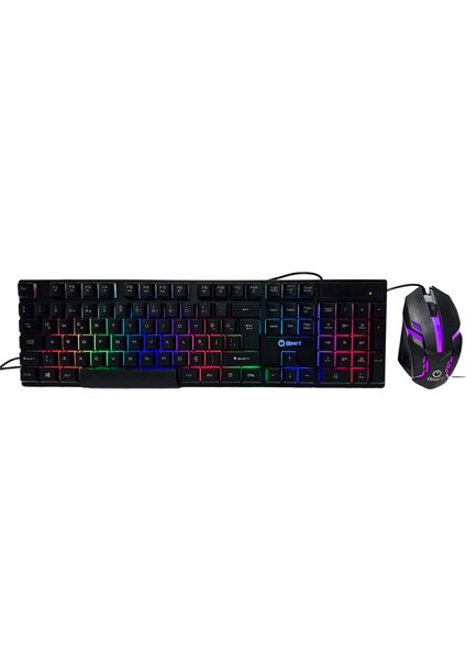 Qpart GM14 Oyuncu Klavye & Mouse Set