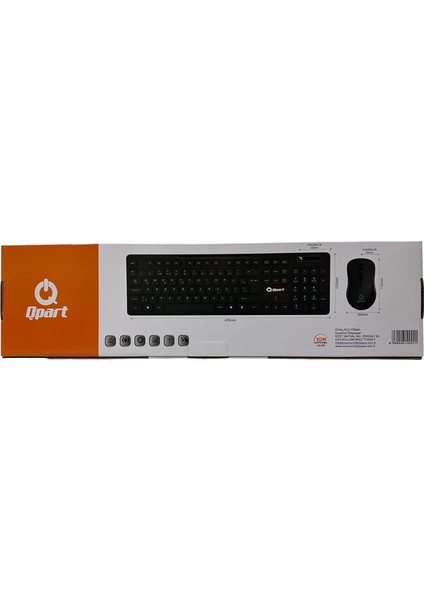 Qpart W100 2.4 Ghz Kablosuz Klavye & Mouse Set