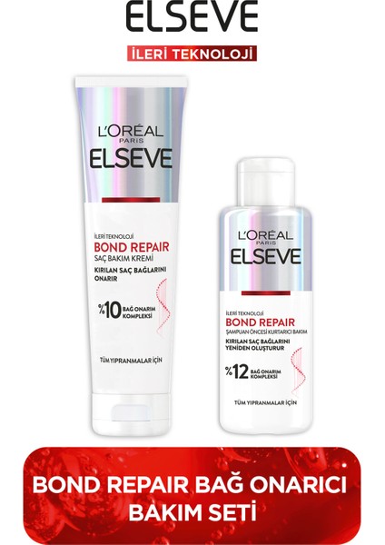 L'oréal Paris Elseve Bond Repair Şampuan Öncesi Kurtarıcı Bakım 200 ml + Saç Bakım Kremi 150 ml Set