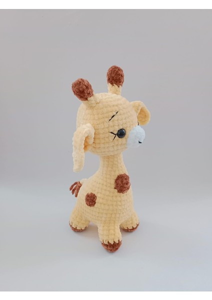 Sarı Tatlı Zürafa Amigurumi Organik Oyuncak fiyatları