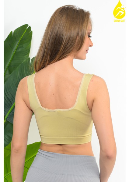 Kadın Kalın Askılı Toparlayıcı Seamless Dikişsiz Örme Korse Büstiyer fiyatları