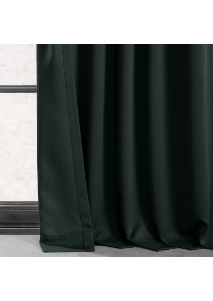 Taç Siyah Karartma Blackout Fon Perde, 1/2 Seyrek Pile, Tek Kanat, 50 x 250 cm modelleri