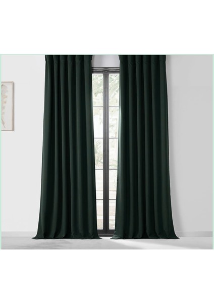 Taç Siyah Karartma Blackout Fon Perde, 1/2 Seyrek Pile, Tek Kanat, 90 x 240 cm fiyatları