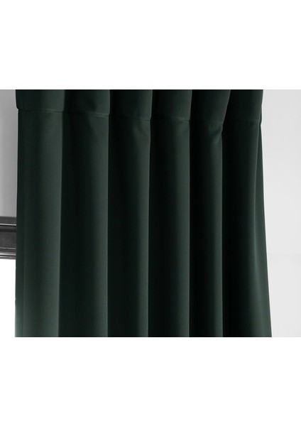 Taç Siyah Karartma Blackout Fon Perde, 1/2 Seyrek Pile, Tek Kanat, 90 x 240 cm fırsatları