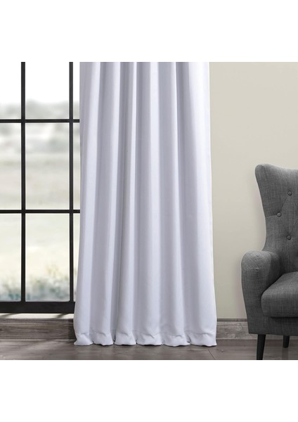 Taç Açık Gri Karartma Blackout Fon Perde, 1/2 Seyrek Pile, Tek Kanat, 90 x 240 cm fiyatları