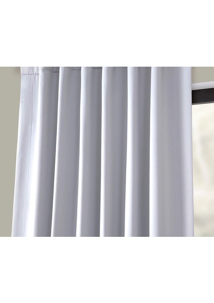 Taç Açık Gri Karartma Blackout Fon Perde, 1/2 Seyrek Pile, Tek Kanat, 90 x 240 cm modelleri
