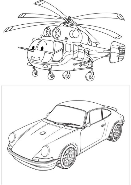 Çocuklar Için Poster Boyama Kitabı modelleri