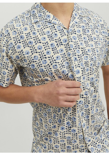 Normal Mavi Erkek Gömlek 12234367_JPRBLULANDON Print Resort fiyatları