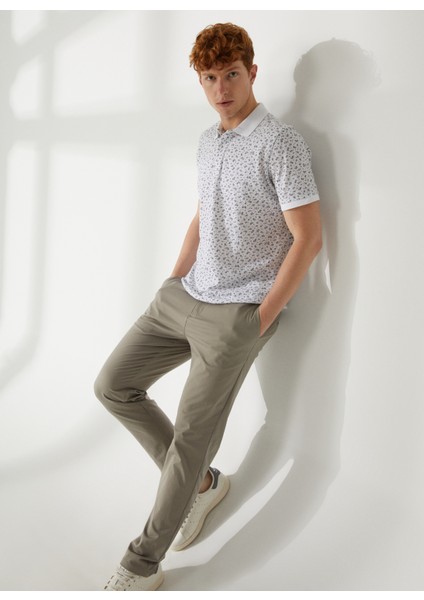 Polo Yaka Beyaz Erkek T-Shirt 232 Lcm 242036 Newbernard Beyaz modelleri