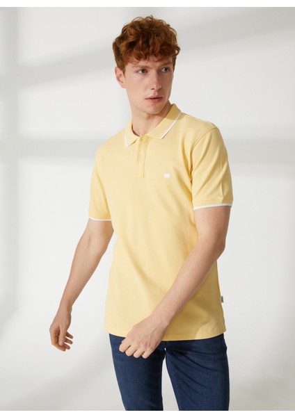 Polo Yaka Sarı Erkek T-Shirt W7BHK4XCU_POLO Yaka T-Shirt