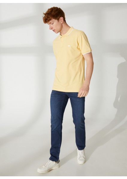 Polo Yaka Sarı Erkek T-Shirt W7BHK4XCU_POLO Yaka T-Shirt modelleri