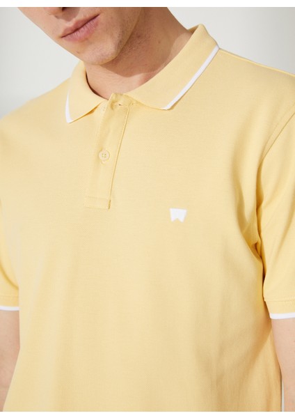 Polo Yaka Sarı Erkek T-Shirt W7BHK4XCU_POLO Yaka T-Shirt indirimleri