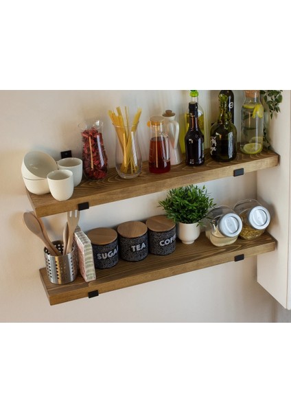 14X160 cm 2'li Demir Ayaklı Raf