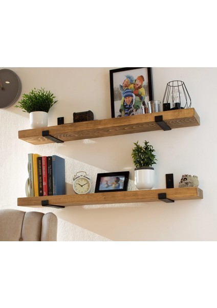 19X40 cm 2'li Demir Ayaklı Raf modelleri