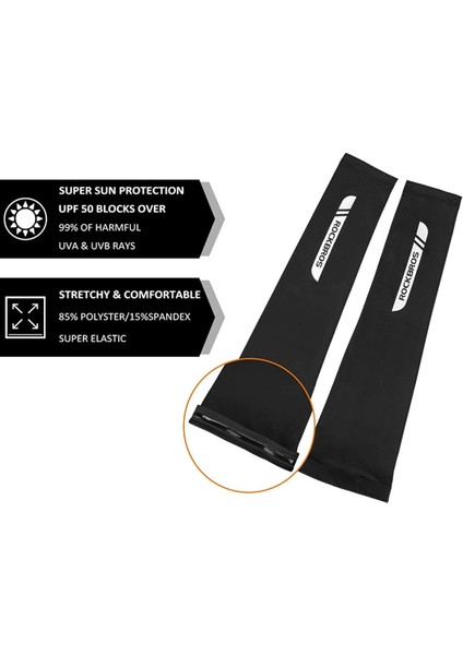 1 Çift Güneş Korumalı Kol Kolluğu Soğutma Koşu Golf Balıkçılık Bisiklet Kol Kolluğu, M, Siyah 3 (Yurt Dışından) modelleri