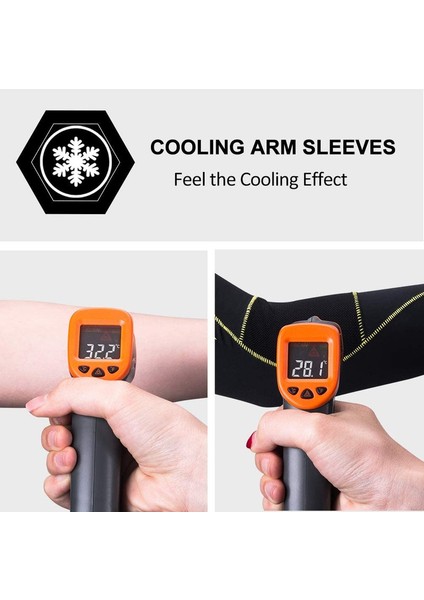 1 Çift Güneş Korumalı Kol Kolluğu Soğutma Koşu Golf Balıkçılık Bisiklet Kol Kolluğu, M, Siyah 3 (Yurt Dışından) indirimleri