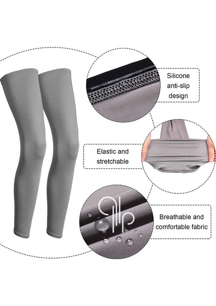 3 Çift Tam Sıkıştırmalı Bacak Kolluğu Uv Koruması Doğa Sporları Bisiklet, 3 Renk, M (Yurt Dışından) modelleri