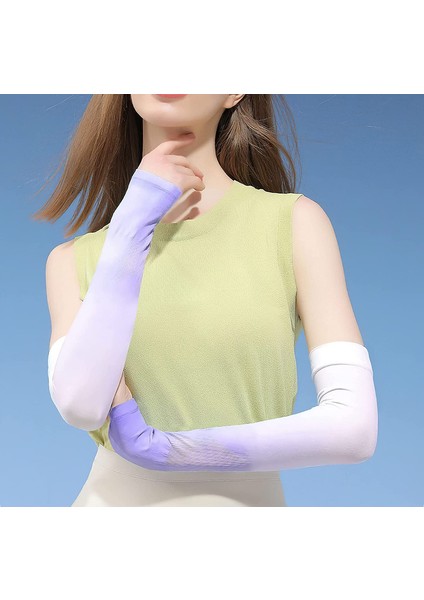 7 Çift Buz Ipek Degrade Uv Korumalı Erkek ve Kadın Kompresyon Kolluğu, 7 Renk (Yurt Dışından) fırsatları