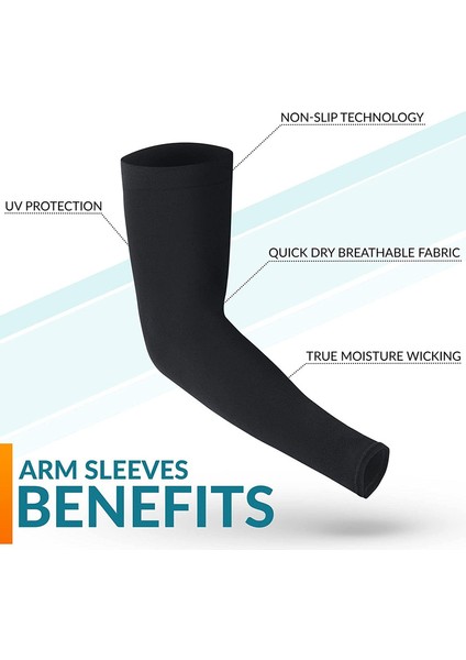 Erkekler ve Kadınlar Için 2 Çift Kol Kolluğu-Dövme Örtüsü, Güneş Koruması-Serinletici Upf 50,siyah,l (Yurt Dışından) fiyatları