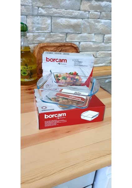 Borcam Paşabahçe Paşabahçe Borcam Kare Tepsi 59854- Yeni