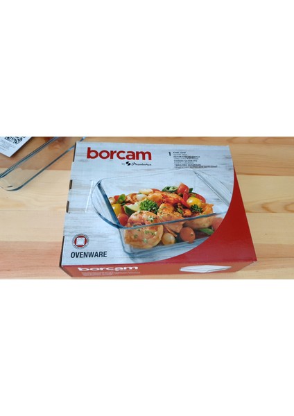 Borcam Paşabahçe Paşabahçe Borcam Kare Tepsi 59854- Yeni