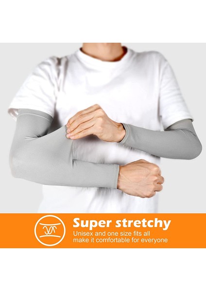 3 Çift Uv Güneş Korumalı Erkekler ve Kadınlar Için Serinletici Kol Kollukları (Gri) (Yurt Dışından) modelleri