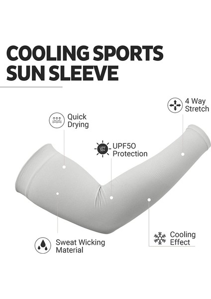 5 Çift UPF50+ Güneş Uv Korumalı Kol Için Soğutma Kılıfı (Gri) (Yurt Dışından) indirimleri