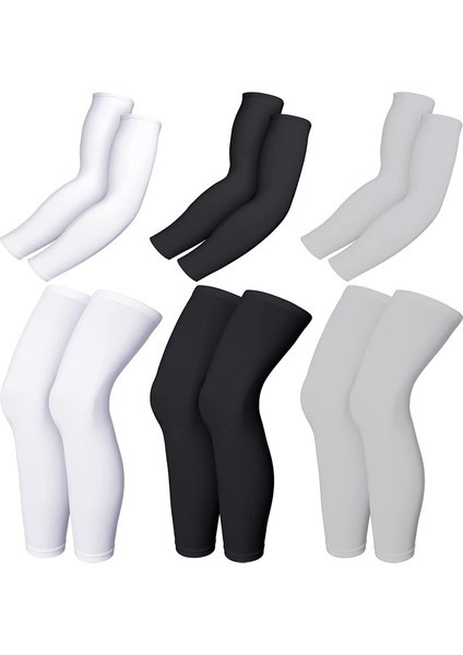 3 Çift Sıkıştırma Bacak Kollu Tam Boy Erkekler Kadınlar Için 3 Çift Soğutma Güneş Kollu (Yurt Dışından) fiyatları