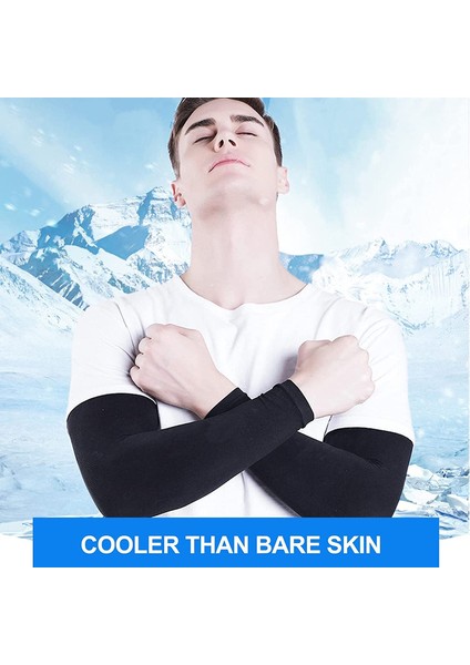 Erkekler ve Kadınlar Için 2 Çift Güneş Koruma Kolluğu (Siyah) (Yurt Dışından) fırsatları