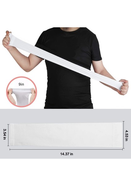 Erkekler ve Kadınlar Için 4 Çift Kol Kolluğu - Basketbol Golf Futbol Için Soğutma Spor Kolluğu (Beyaz) (Yurt Dışından) fırsatları