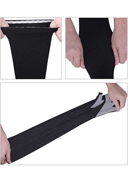 2 Çift Uv Korumalı Eldivenli Kol Kovanı Bisiklet Buz Kol Kovanı Parmaksız, Siyah (Yurt Dışından) modelleri