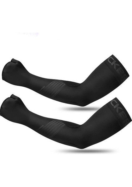 1 Çift Erkekler Kadınlar Için Soğutucu Kol Kolları Kol Dövmesini Kapatmak Için Uv Korumalı Güneş Kolları ， Siyah ， M (Yurt Dışından)