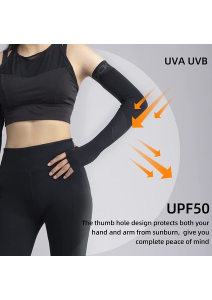 1 Çift Erkekler Kadınlar Için Soğutucu Kol Kolları Kol Dövmesini Kapatmak Için Uv Korumalı Güneş Kolları ， Siyah ， M (Yurt Dışından) modelleri