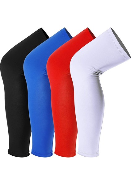 4 Adet Bacak Kollu Soğutma Uzun Kollu Erkekler Kadınlar Için Uv Koruması,4 Renk,xxl (Yurt Dışından)