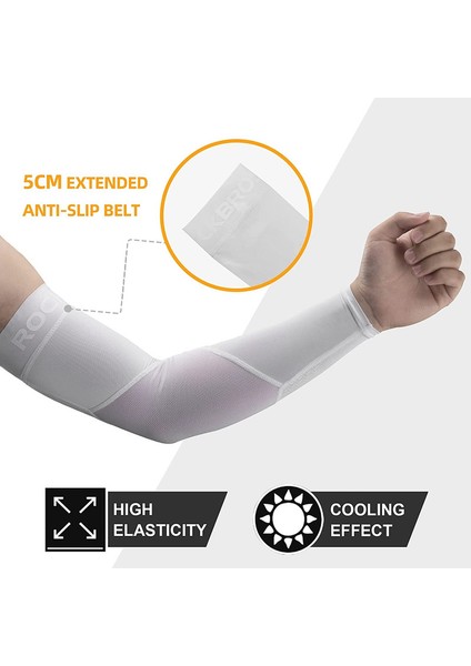 1 Çift Kol Kolluğu Güneş Koruması Serinletici Sürüş Kolluğu Başparmak Delikli Kol Kapağı, Beyaz, Xl (Yurt Dışından) indirimleri