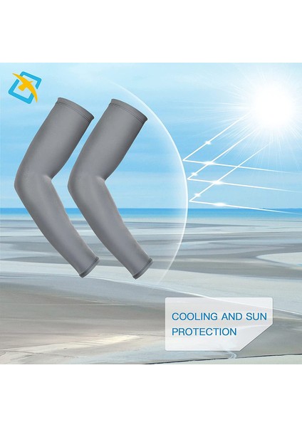 1 Çift Spor Sıkıştırma Kolluğu, Uv Korumalı Erkek ve Kadın Kol Kılıfı, Gri, M (Yurt Dışından) modelleri