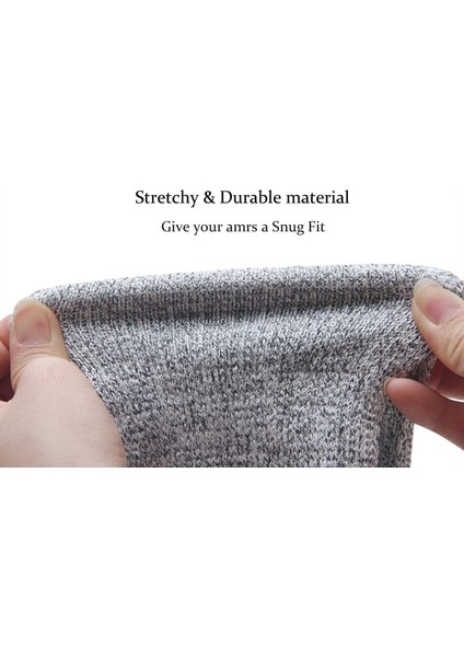 1 Çift Tam Parmaklı Bahçe Kollukları, Eldiven Koruyucu Kol Kollukları, Gri (Yurt Dışından) indirimleri