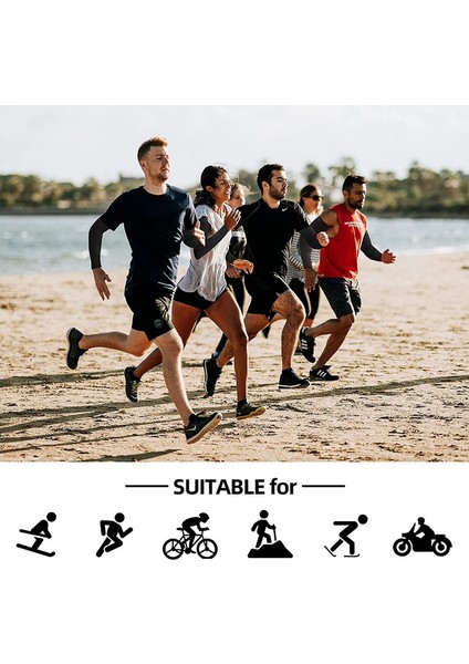 1 Çift Kol Kılıfı Güneş Koruması Soğutma Sürüş Kılıfları Başparmak Delikli Kolları Kaplayın, Siyah, S (Yurt Dışından) indirimleri