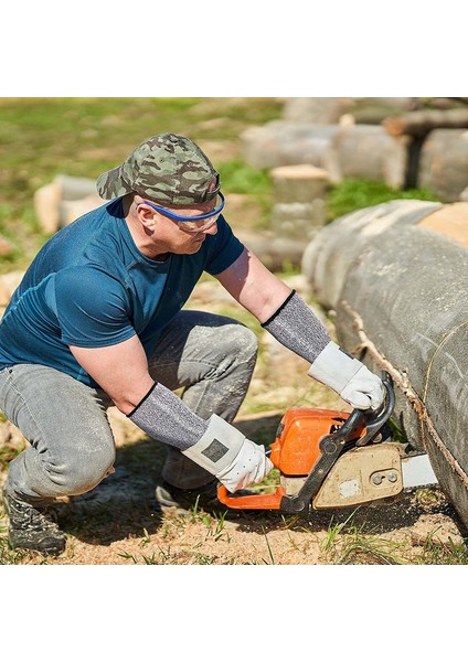 2 Çift Kol Koruması Için Kesilmeye Dayanıklı Kolluk, Gri, 45CM (Yurt Dışından) fırsatları