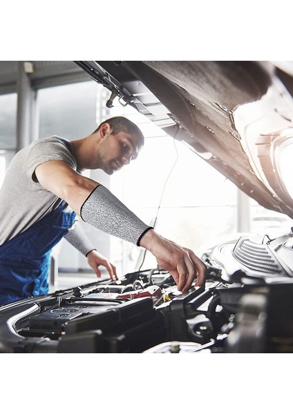 2 Çift Kol Koruması Için Kesilmeye Dayanıklı Kolluk, Gri, 45CM (Yurt Dışından) indirimleri