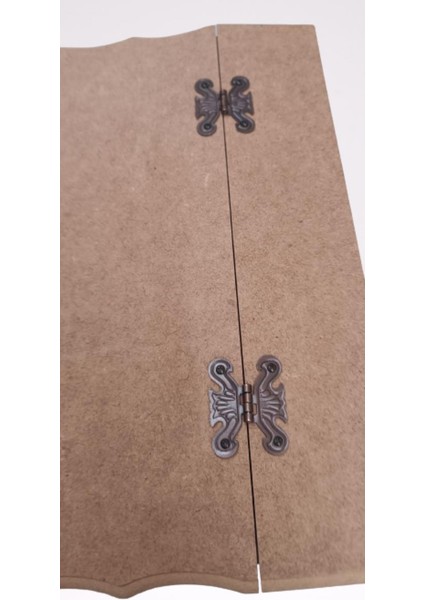 Hobi Dekoratif Model Bölmeli Çay Kutusu Ham Ahşap Mdf El Yapımı