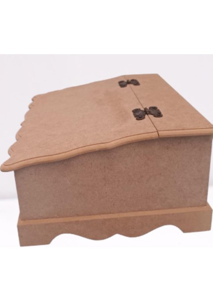 Hobi Dekoratif Model Bölmeli Çay Kutusu Ham Ahşap Mdf El Yapımı fiyatları