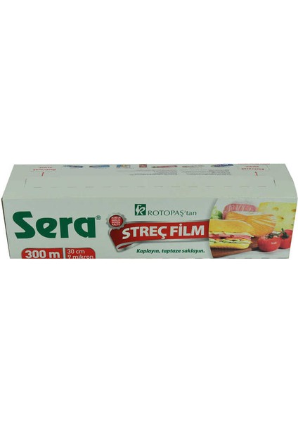 Streç Film 30 cm x 300 m 9 Mikron Kayar Bıçaklı