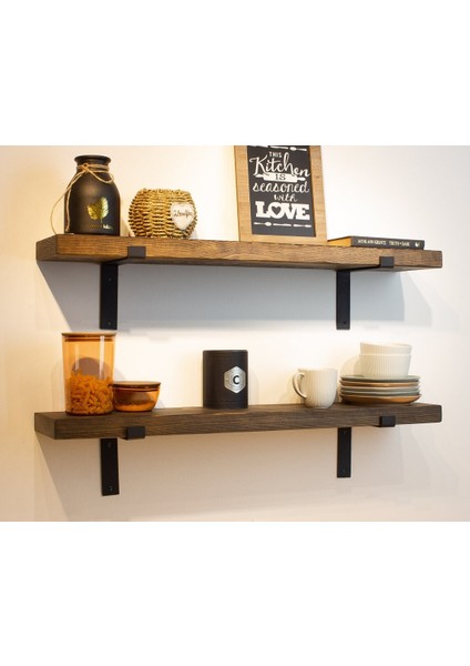 19X40 cm 2'li Demir Ayaklı Raf modelleri