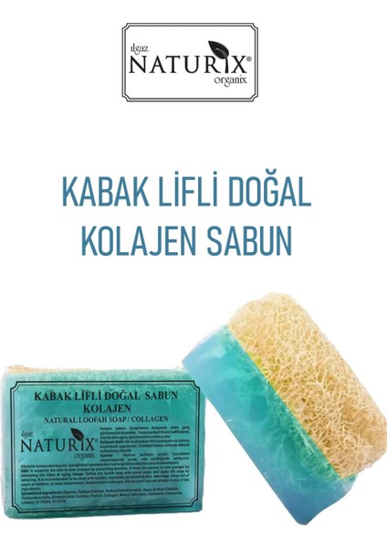 Doğal Kabak Lifli Sabun Kırışıklı K Önleyici Canlandırıcı Collagen Soap modelleri